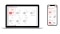 The picture shows the Viessmann heating system calculator on a laptop and a smartphone.