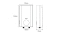 The image shows the Vitowell easy Classic dimension sketch.