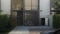 Outdoor unit of the Vitocal 150-A air source heat pump in front of a house