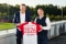 Andreas Jung (CMO FC Bayern) and Thomas Heim (CEO Viessmann Climate Solutions SE)