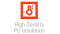 The image shows an icon for the high density PU insulation in the Vitowell comfort Deluxe storage water heaters.