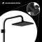 This image shows the rainshower mode of the Vitowell easy Rainshower Premium Set (Matt Black).