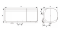 The image shows the Vitowell comfort Classic Slim dimension sketch.