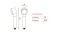 This is the technical drawing for the Vitopure S6-H Shower Head.